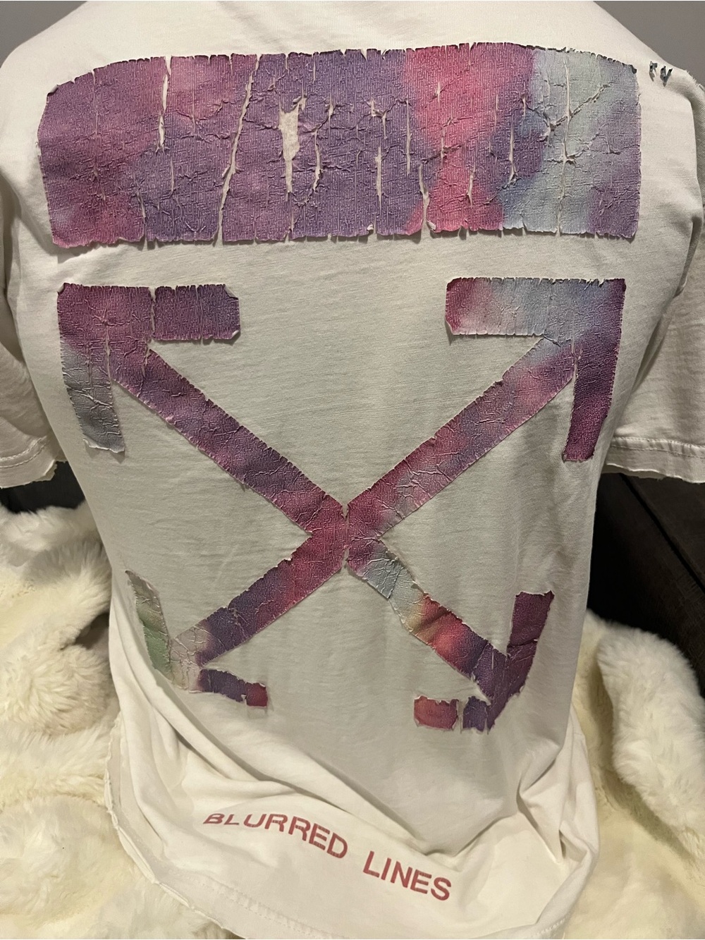 OFF-WHITE VIRGIL
ABLOH “Blurred Lines” Arrows Tee *destroyed* ORIG $299+! DEAL!